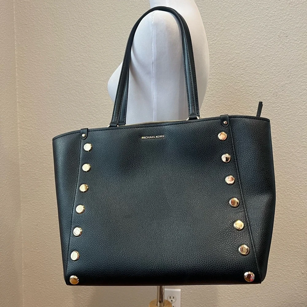 Michael Kors Holly Large Black Tote Bag